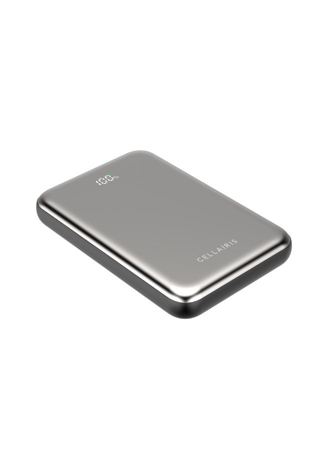 Cellairis Power Lux Mini 10000mAh Power Bank, 20W PD Fast Charging, Dual Type-C Ports, Digital Battery Display - Image 2